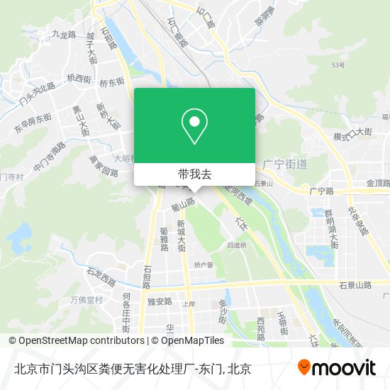 北京市门头沟区粪便无害化处理厂-东门地图