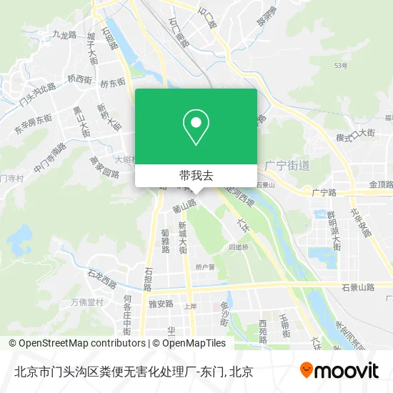 北京市门头沟区粪便无害化处理厂-东门地图