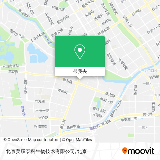 北京美联泰科生物技术有限公司地图