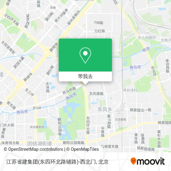 江苏省建集团(东四环北路辅路)-西北门地图