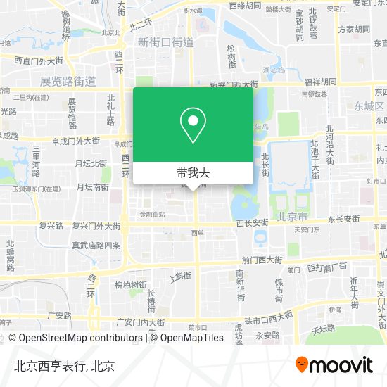 北京西亨表行地图