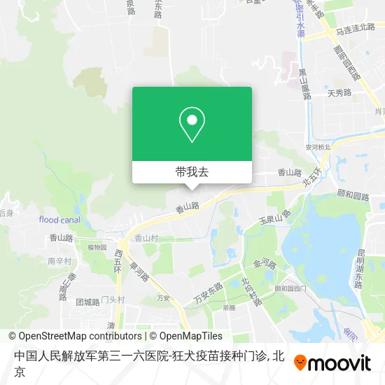中国人民解放军第三一六医院-狂犬疫苗接种门诊地图