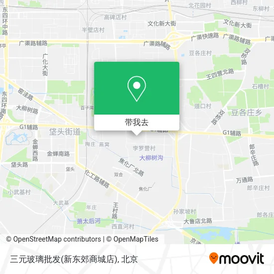 三元玻璃批发(新东郊商城店)地图