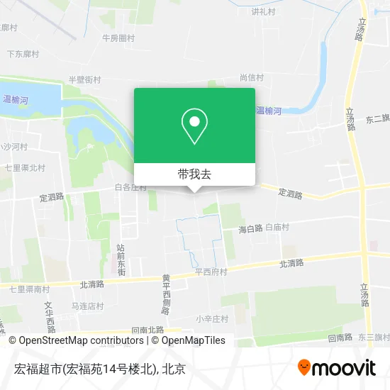 宏福超市(宏福苑14号楼北)地图