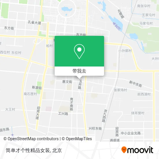 简单才个性精品女装地图