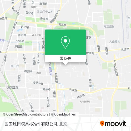 固安胜田模具标准件有限公司地图