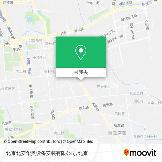 北京北安华奥设备安装有限公司地图