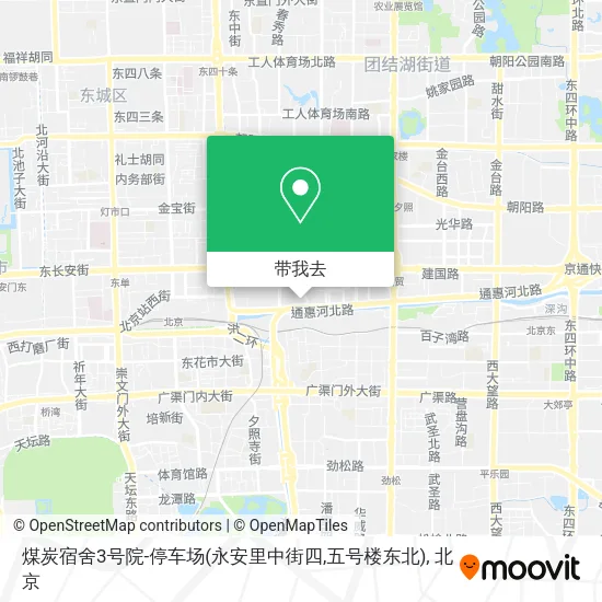 煤炭宿舍3号院-停车场(永安里中街四,五号楼东北)地图