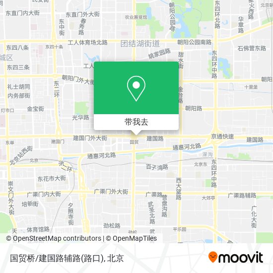 国贸桥/建国路辅路(路口)地图