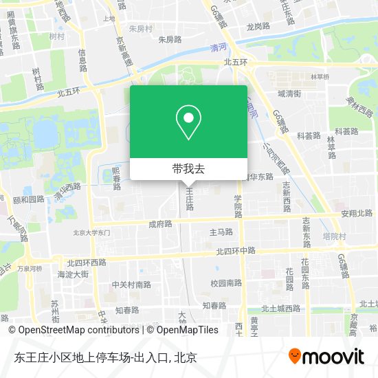 东王庄小区地上停车场-出入口地图