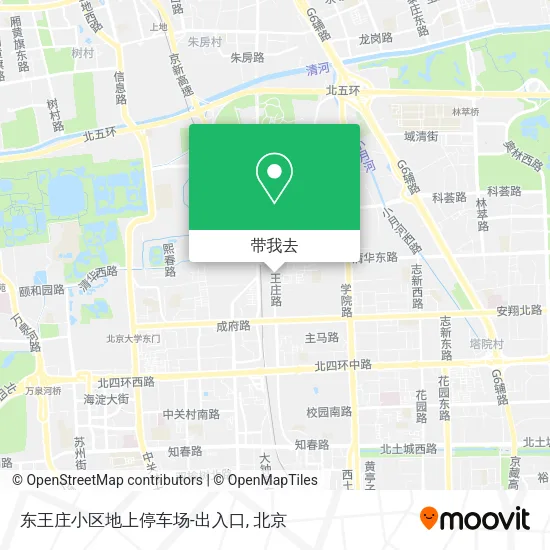 东王庄小区地上停车场-出入口地图