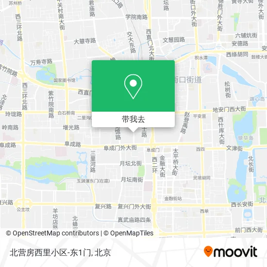 北营房西里小区-东1门地图