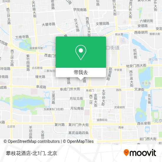 攀枝花酒店-北1门地图
