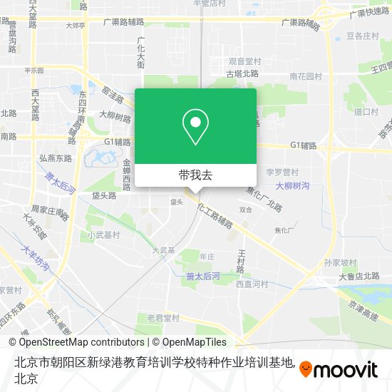 北京市朝阳区新绿港教育培训学校特种作业培训基地地图