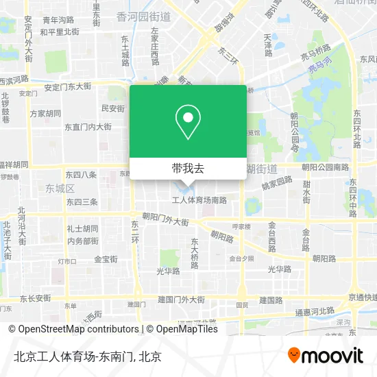 北京工人体育场-东南门地图