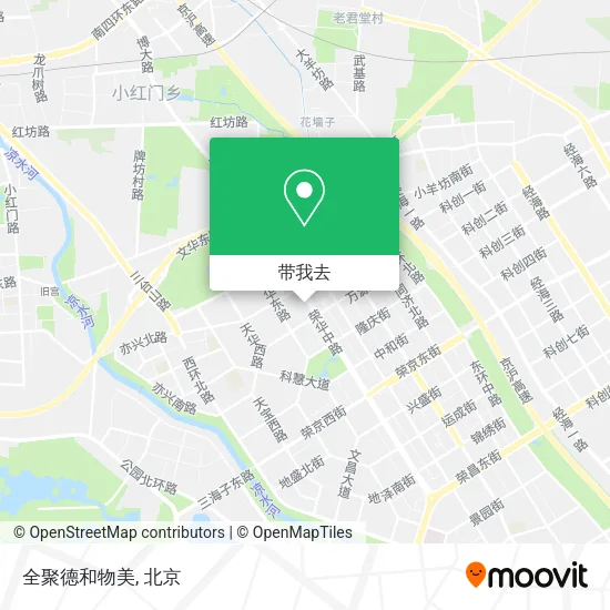 全聚德和物美地图