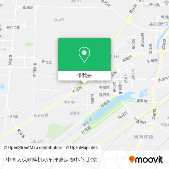 中国人保财险机动车理赔定损中心地图