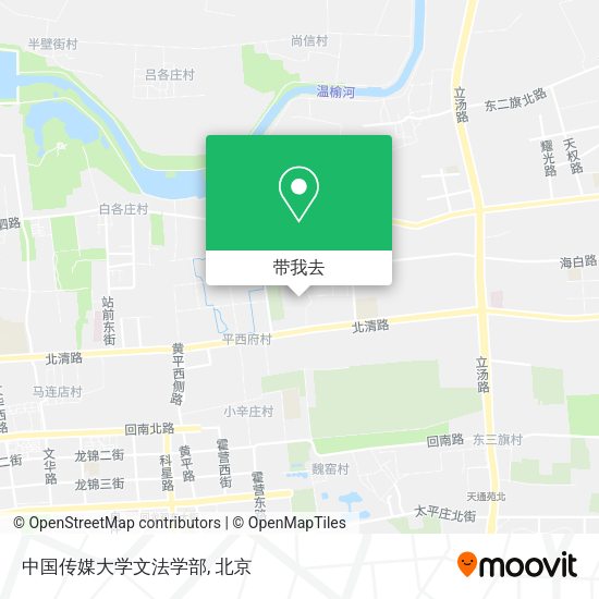 中国传媒大学文法学部地图
