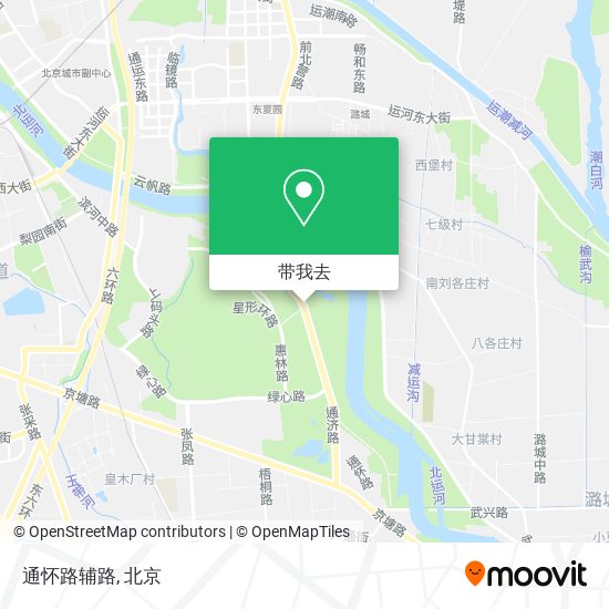 通怀路辅路地图