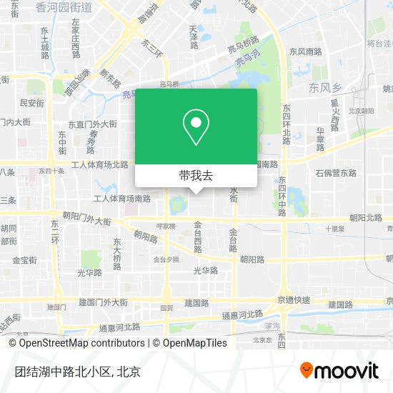 团结湖中路北小区地图