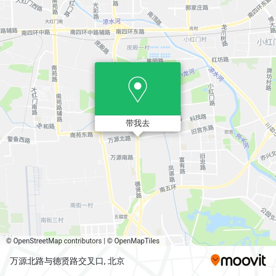 万源北路与德贤路交叉口地图