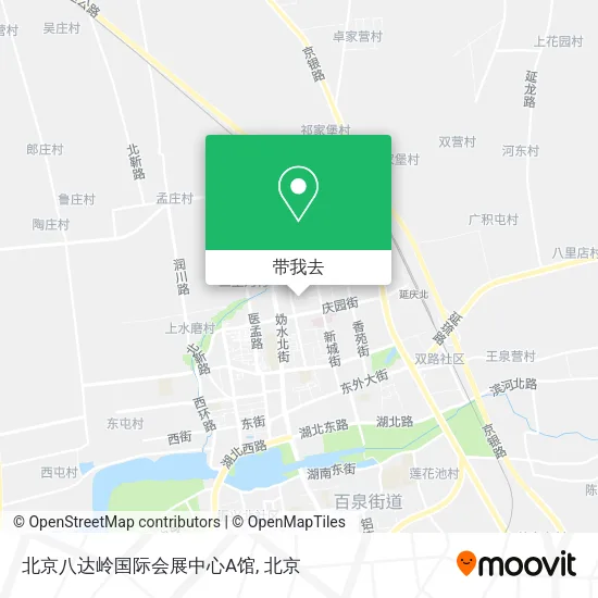 北京八达岭国际会展中心A馆地图