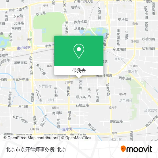 北京市京开律师事务所地图