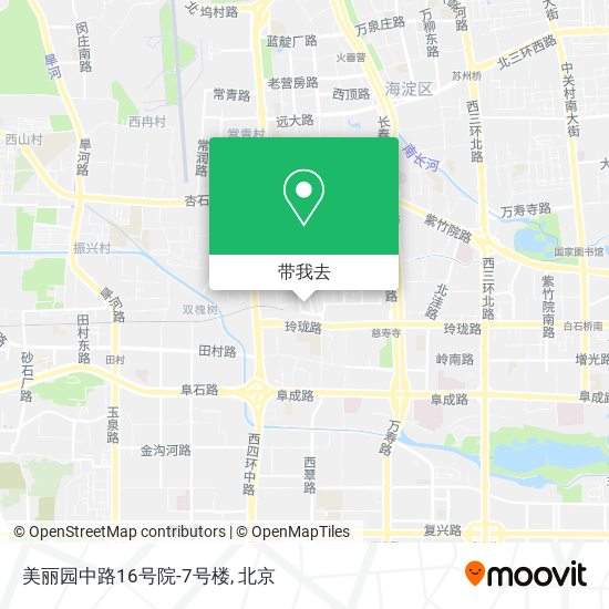 美丽园中路16号院-7号楼地图