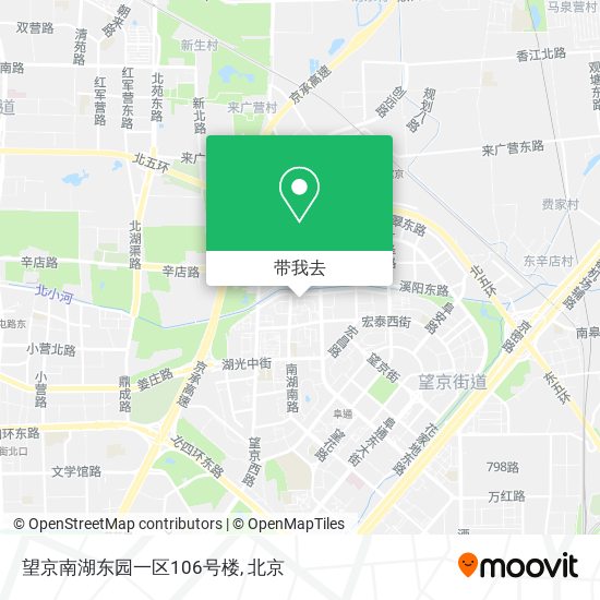 望京南湖东园一区106号楼地图