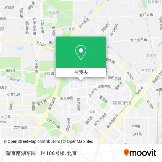 望京南湖东园一区106号楼地图