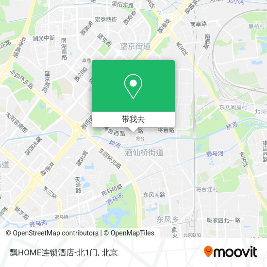 飘HOME连锁酒店-北1门地图