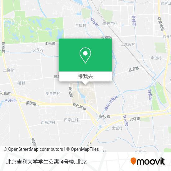 北京吉利大学学生公寓-4号楼地图