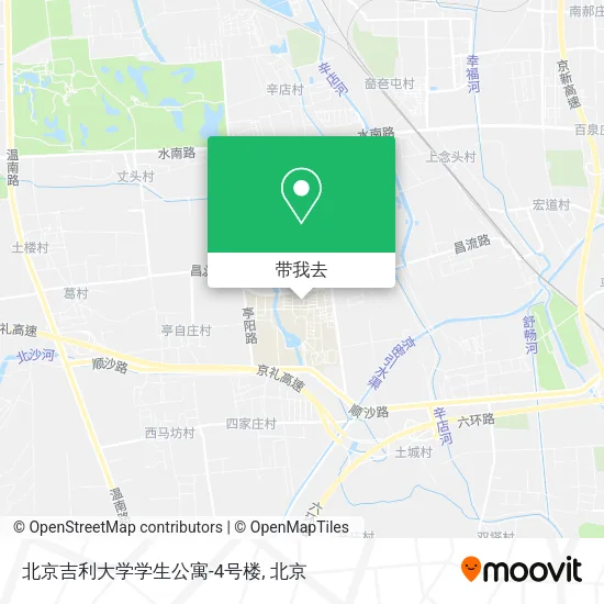 北京吉利大学学生公寓-4号楼地图