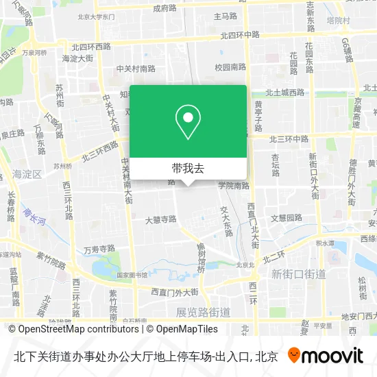 北下关街道办事处办公大厅地上停车场-出入口地图