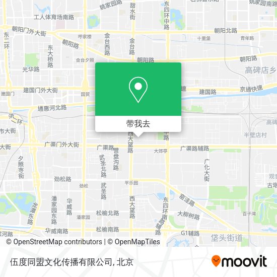 伍度同盟文化传播有限公司地图