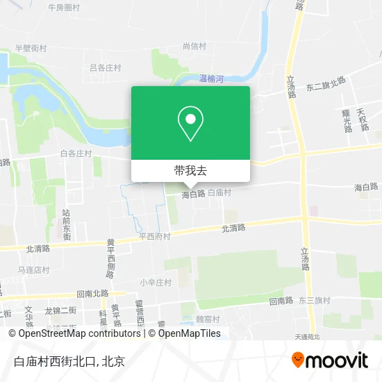 白庙村西街北口地图