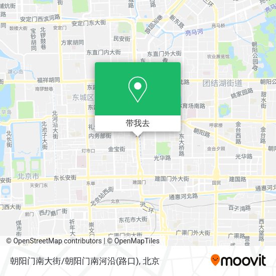 朝阳门南大街/朝阳门南河沿(路口)地图