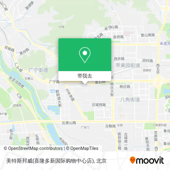 美特斯邦威(喜隆多新国际购物中心店)地图