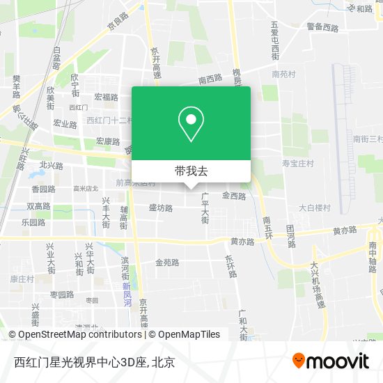西红门星光视界中心3D座地图