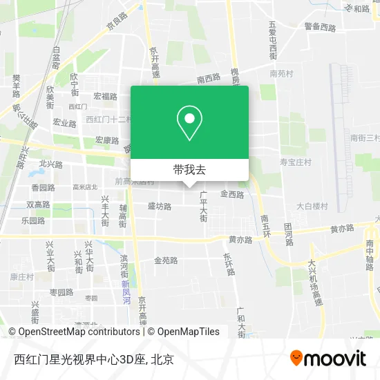 西红门星光视界中心3D座地图