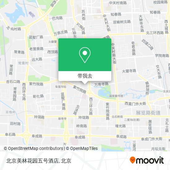 北京美林花园五号酒店地图