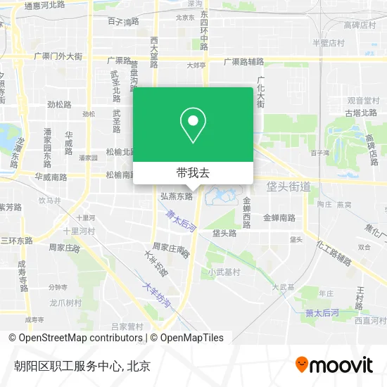 朝阳区职工服务中心地图