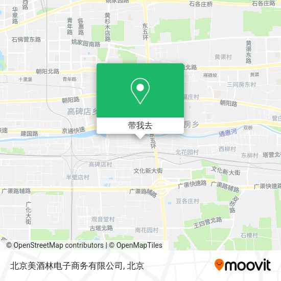 北京美酒林电子商务有限公司地图