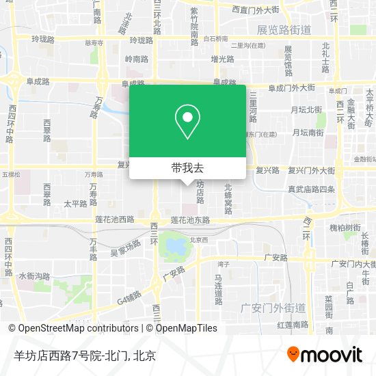 羊坊店西路7号院-北门地图