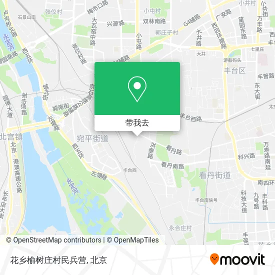 花乡榆树庄村民兵营地图