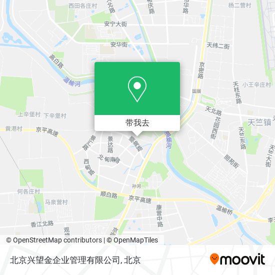 北京兴望金企业管理有限公司地图