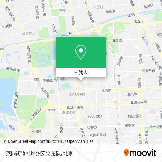 燕园街道社区治安巡逻队地图