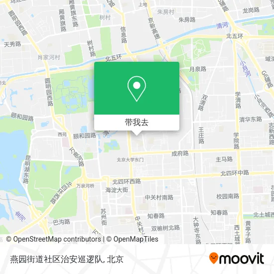 燕园街道社区治安巡逻队地图