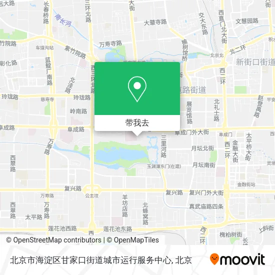北京市海淀区甘家口街道城市运行服务中心地图