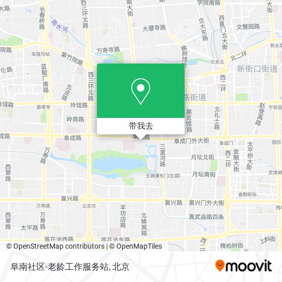 阜南社区-老龄工作服务站地图